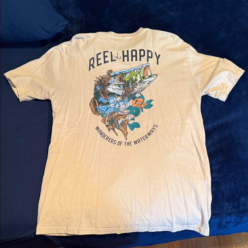Reel Happy Fishing Co Graphic T-Shirt
